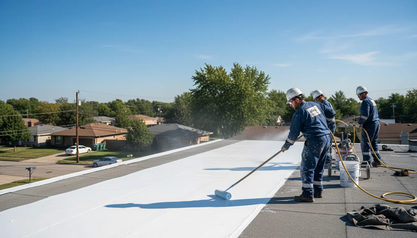 Commercial roof coating in Plainville, GA near me